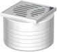 Aco Easy-Flow opzetstuk D125/ 100x100/ PE/gleufrooster V2A/ K3