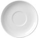 HENDI Assiette pour café et cappuccino – bords renforcés – porcelaine résistante à l'usure – ⌀145 mm – blanc