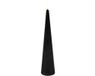 Countryfield LED kegelkaars rustiek zwart 25cm