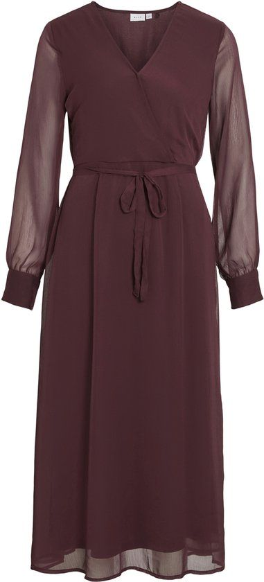 VILA VIFALIA V-NECK L/S MIDI DRESS - NOOS/DC - 38 - Women's Dress