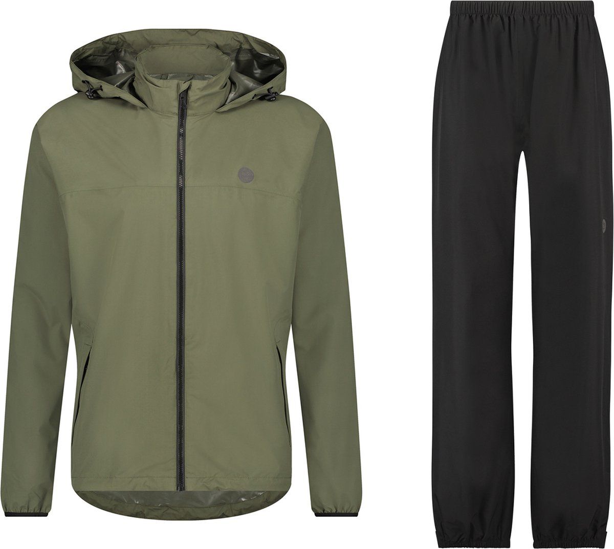 AGU GO Regenpak Essential - Groen - Polyester - Maat: Niet relevant