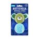 Rosewood Battersea Rubberen bal dieren, hondenspeelgoed, blauw, groen, 6,5 x 11 x 6,5 cm; 100 gram