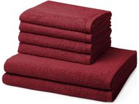 Ross 4x handdoek 2x douchehanddoek - set Vita Marsala Katoen
