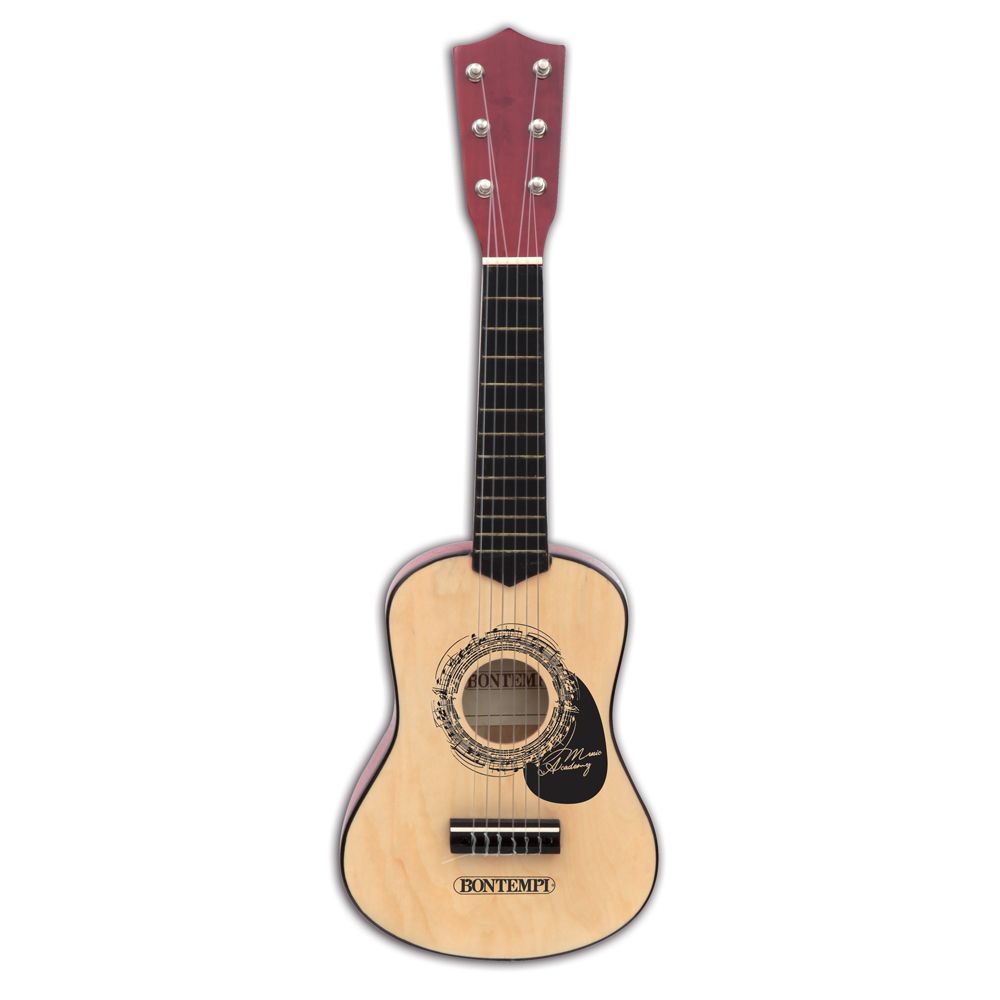 Bontempi Spa Wooden Guitar - Black/Wood - 55cm