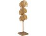 3198 Kaarshouder 19 x 14 x 63 cm Kristal Gouden Metaal