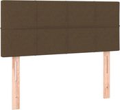 VidaXL Hoofdbord Donkerbruin Stof 80x5x78/88 cm