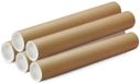 Delselkoker tube d'affiches - 10x - 650 x 70 mm - brun - carton - avec bouchon blanc - tubes d'expédition