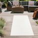 Tapis élégant et résistant aux intempéries | Convient pour une utilisation intérieure et extérieure | Couleur : crème | Dimensions : 80 x 250 cm