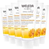 WELEDA Tandpasta Calendula - 6 x 75 ml - Voordeelverpakking