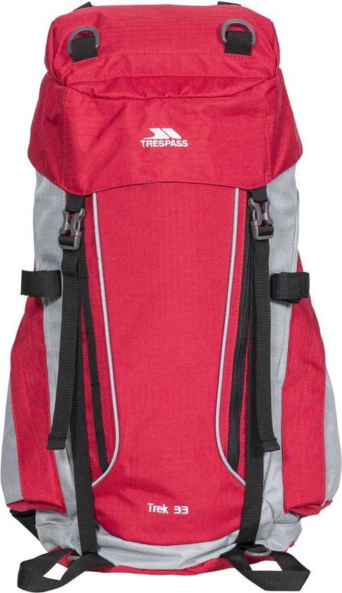 Trespass Trek 33L Rugzak - Rood - Unisex
