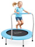 Trampoline Mini trampoline - Pliable - Ø 91 cm - Avec poignée en mousse