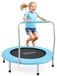 Trampoline Mini trampoline - Pliable - Ø 91 cm - Avec poignée en mousse