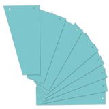 Herlitz Verdelers - Trapeziumvormig - Manilla Karton - Blauw - 100 stuks