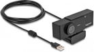 Delock USB UHD Webcam with microphone 4K 30 Hz 110° viewpoint and tripod