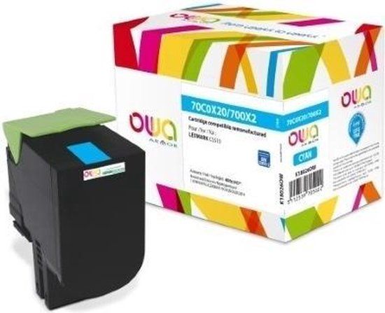 Armor K18026OW tonercartridge Compatibel Cyaan