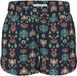 NAME IT Meisjes Bermuda shorts NKFVINAYA SHORTS FFFF NOOS - Maat 116 - Polyester/Elastaan - Gebloemd - Casual - Regular Fit - Donkerblauw