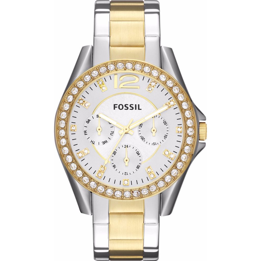 Fossil Riley ES3204 Dameshorloge 38 mm - Zilverkleurig