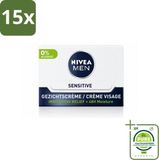 NIVEA MEN Sensitive Dagcrème Gezicht - 50 ml - 15 Stuks