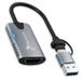 REAGLE carte d'acquisition vidéo HDMI vers USB-A/C 3.2, grabber 4K, streaming audio et vidéo, carte de capture, enregistreur pour enregistrements de jeux, TV, PS5, XBOX X S