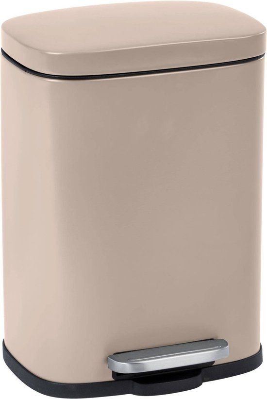 Wenko Leno - Pedal Waste Bin - 5L - Beige