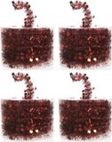 Decoris Kerstslinger - 4 stuk(s) - Rood - Folieslinger - 700 cm