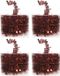 Decoris Kerstslinger - 4 stuk(s) - Rood - Folieslinger - 700 cm