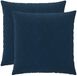 vidaXL Kussensloop - 2 stuks - HEERLEN - Blauw - 80 x 80 cm - Microfiber Fleece