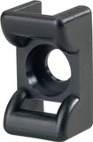HellermannTyton KR6G5-PA66-BK Bevestigingssokkel Schroefbaar Zwart 100 stuk(s)