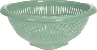 Excellent Houseware Keuken vergiet/zeef - groen - kunststof - 30 x 31 x 14 cm