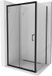 Mexen Apia cabine de douche porte coulissante 115 x 70 cm, transparent, noir