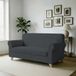 MB HOME BASIC Elastische bankhoes Iris, Donker Grijs, 3-zits