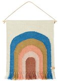 OYOY Living Design Follow The Rainbow - Regenboog Wandkleed - Chocoladebruin - Blue