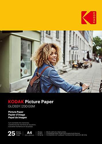 Kodak 9891266 fotopapier, 230 g/m², glanzend, A4 (21 x 29,7 cm), inkjetprinter