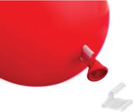 Merkloos / Sans marque Espa Nv 250x stuks ballonnen sluitingen clipjes/klemmetjes - Feestversieringen accessoires - plastic - Wit