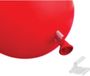 Merkloos / Sans marque Espa Nv 250x stuks ballonnen sluitingen clipjes/klemmetjes - Feestversieringen accessoires - plastic - Wit