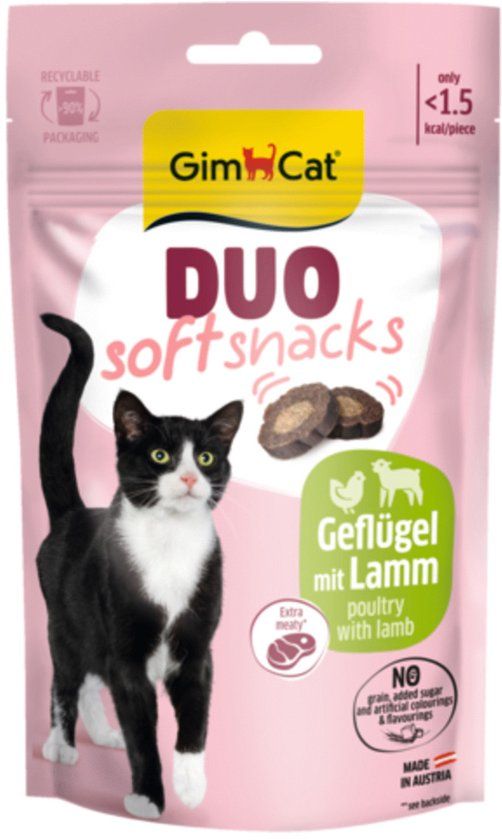 GimCat Duo Snacks - Lam & Gevogelte - 50 g