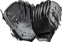 Wilson Honkbalhandschoen A360 Jeugd Zwart/Grijs 12 inch