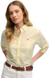 Superdry Slim Oxford Bd Overhemd Met Lange Mouwen Geel XL Vrouw