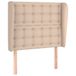 VidaXL Hoofdbord met randen 103x23x118/128cm kunstleer Cappuccino