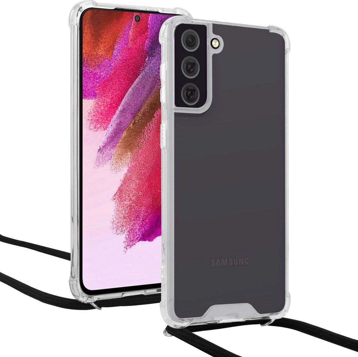 ShieldCase Samsung Galaxy S22 Plus shock hoesje met koord