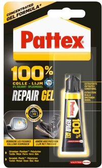 Pattex lijm - 100% lijm - repair gel - 8 g - Universeellijm - Geschikt voor diverse materialen
