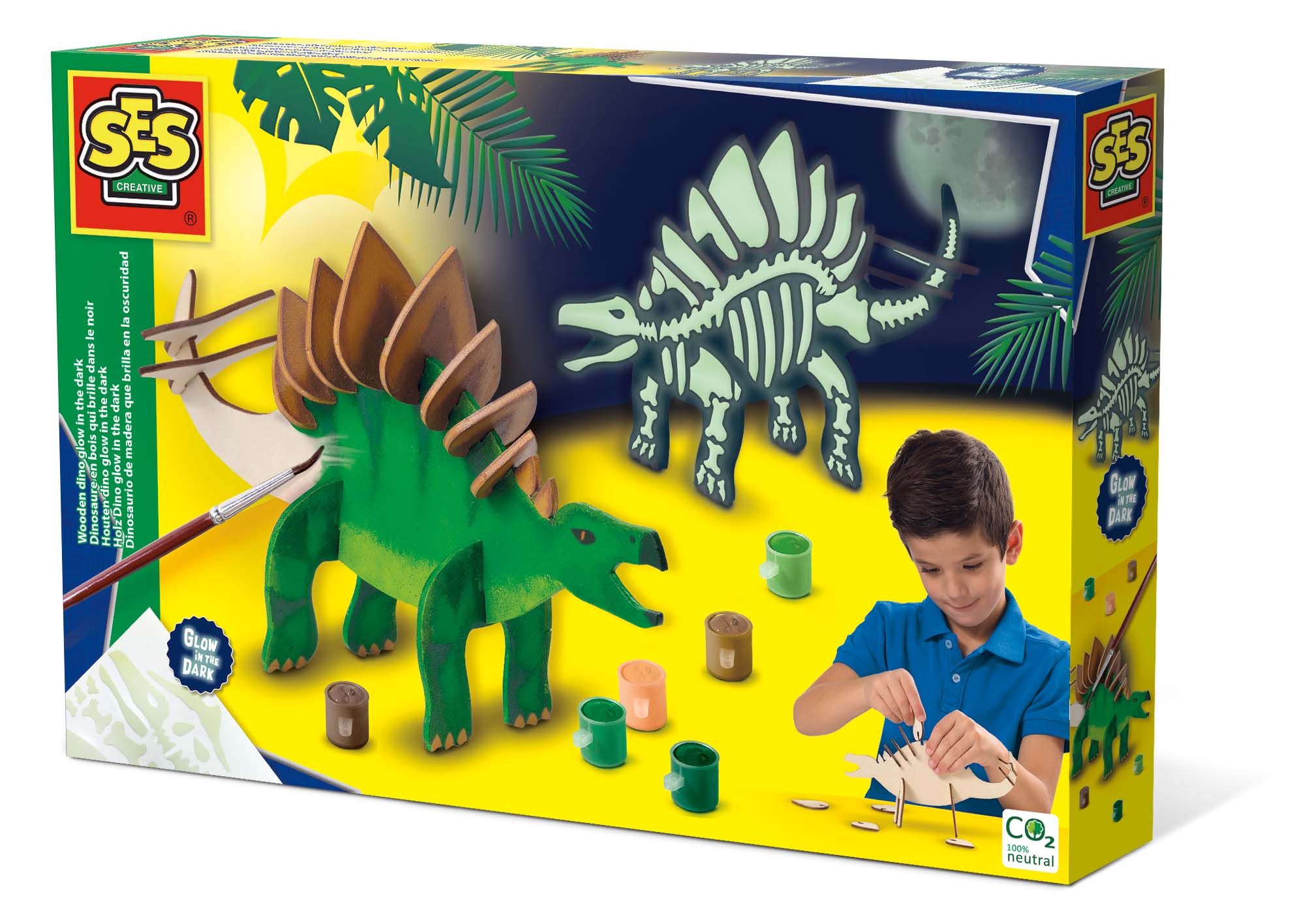 ses Houten dino glow in the dark - 5+ jaar