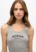Superdry Athletic Essential hemdtopje met print - Dames - Katoen/Polyester - Grijs Marl - UK8-EU36