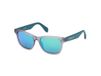 Adidas Originals OR0069 Vierkant Zonnebril Grijs Kunststof Spiegelend UV400