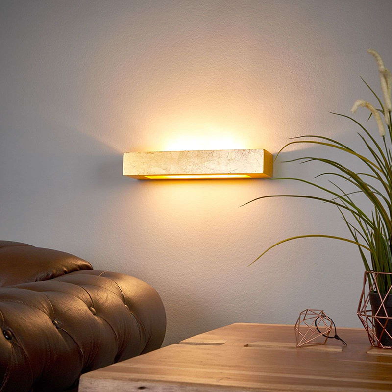 Lindby Moderne wandlamp goud gips - Emina