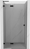 Mexen Lunar L porte de douche pivotante gauche 110 cm, transparent, noir