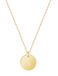 good.designs Ketting 18 K verguld met lettermunt S