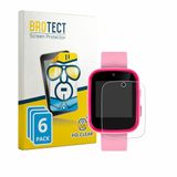 BROTECT - Screenprotector voor Tikkers ATK1084 1.4" - Folie Beschermfolie transparant 6 Stuks