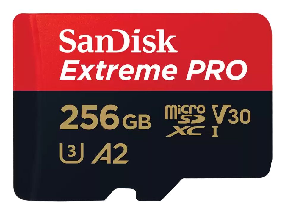 SanDisk Extreme PRO 256GB microSDXC - Class 10, UHS-I, A2, V30