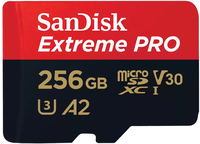 SanDisk Extreme PRO 256GB microSDXC - Class 10, UHS-I, A2, V30